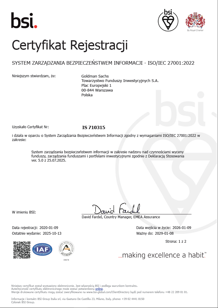 Certyfikat ISO 